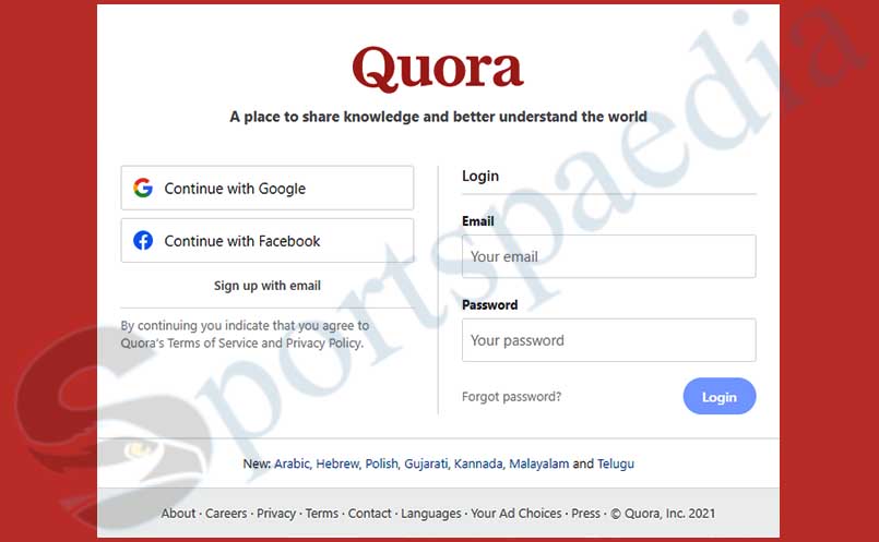 Quora Login - Access my Quora Account | Quora Account Login