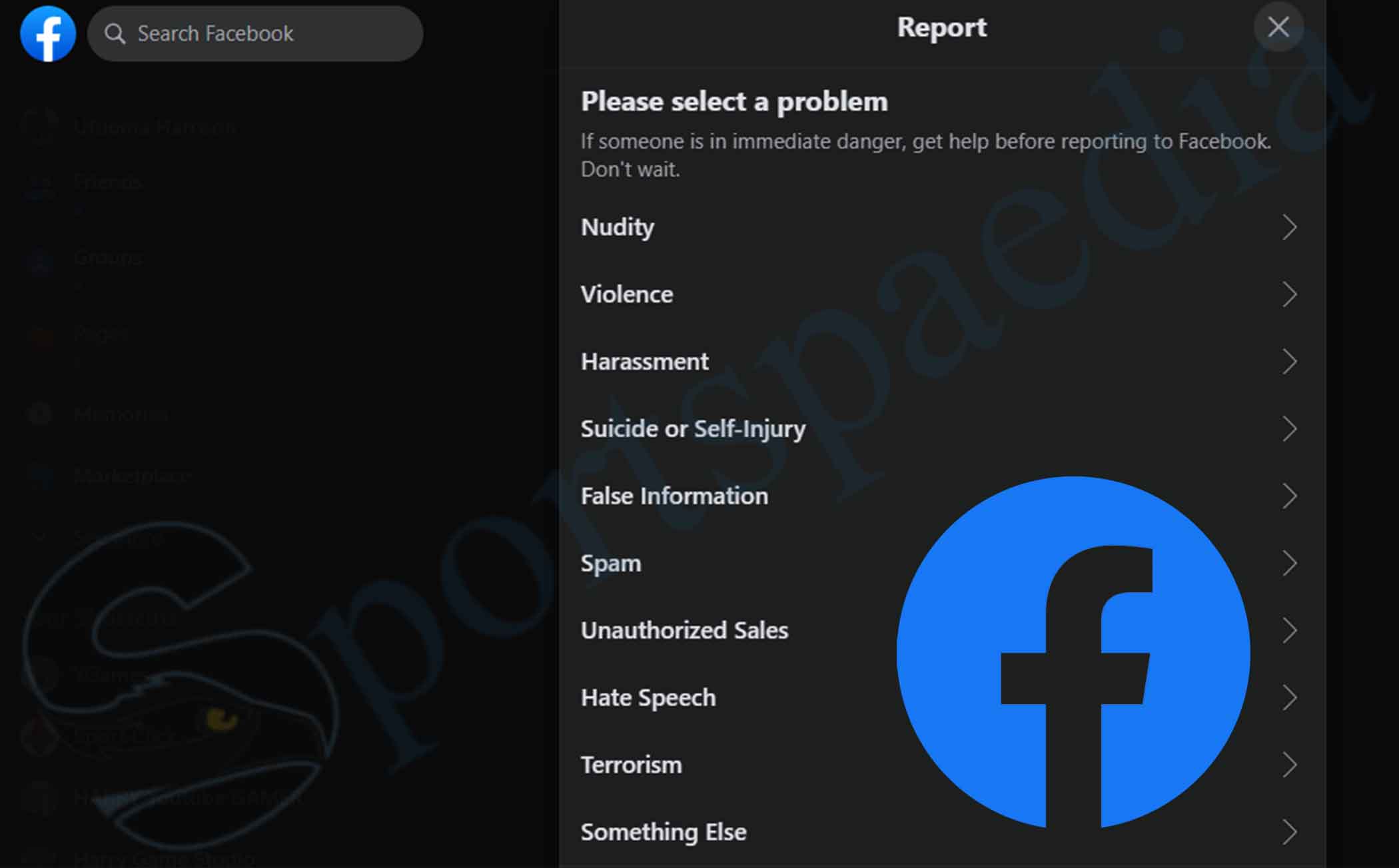 How to Report Things on Facebook