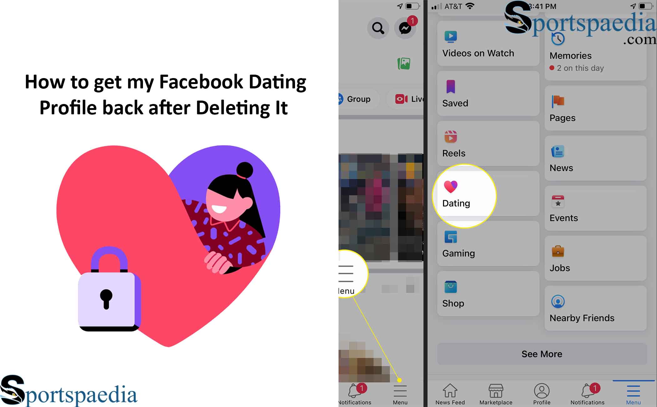 How to get my Facebook Dating Profile Back after Deleting It