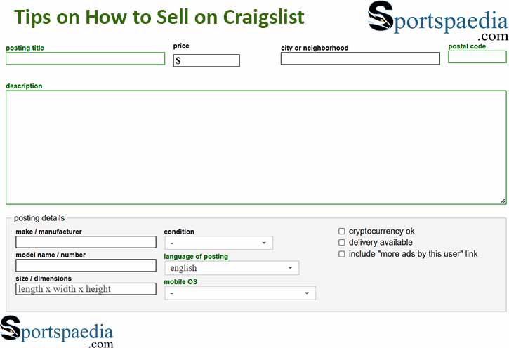 How to Sell on Craigslist